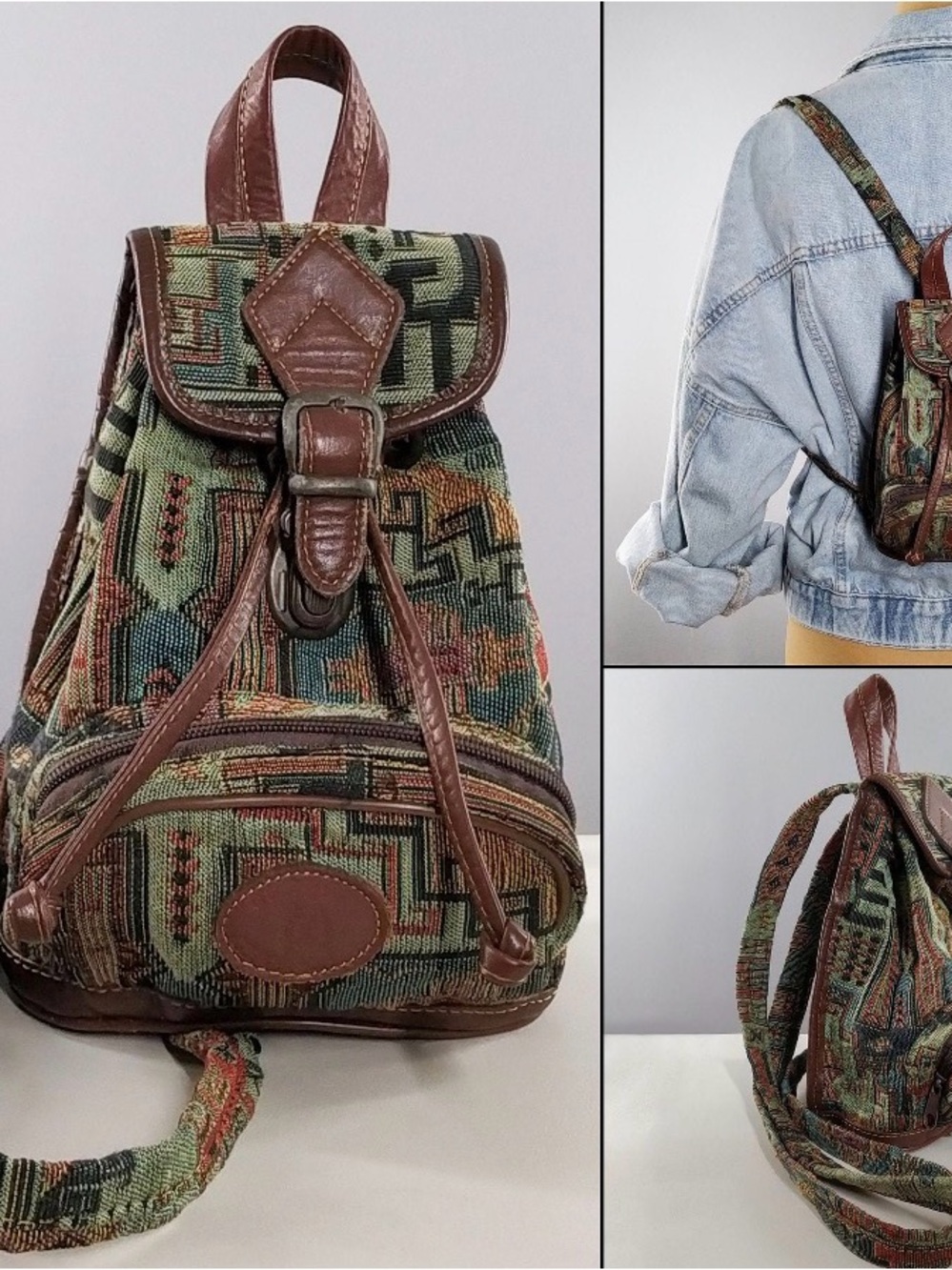 Vintage Tapestry Boho Backpack